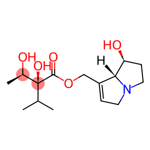 Butanoic acid, 2,3-dihydroxy-2-(1-methylethyl)-, [(1S,7aR)-2,3,5,7a-tetrahydro-1-hydroxy-1H-pyrrolizin-7-yl]methyl ester, (2S,3R)-