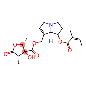 3-Furancarboxylic acid, tetrahydro-3-hydroxy-2,4-dimethyl-5-oxo-, [(1R,7aR)-2,3,5,7a-tetrahydro-1-[[(2Z)-2-methyl-1-oxo-2-butenyl]oxy]-1H-pyrrolizin-7-yl]methyl ester, (2R,3S,4S)- (9CI)