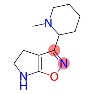 4H-Pyrrolo[3,2-d]isoxazole,5,6-dihydro-3-(1-methyl-2-piperidinyl)-(9CI)