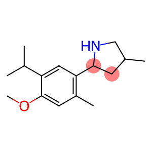 Pyrrolidine, 2-[4-methoxy-2-methyl-5-(1-methylethyl)phenyl]-4-methyl- (9CI)