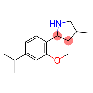 Pyrrolidine, 2-[2-methoxy-4-(1-methylethyl)phenyl]-4-methyl-