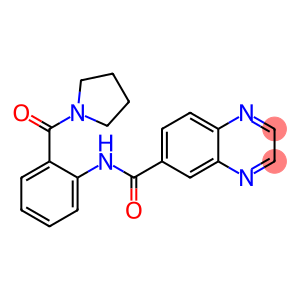 6-Quinoxalinecarboxamide, N-[2-(1-pyrrolidinylcarbonyl)phenyl]-