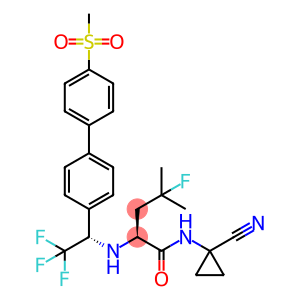 (2S)-N-(1-氰基环丙基)-4-氟-4-甲基-2-[[(1S)-2,2,2-三氟-1-[4'-(甲基磺酰基)[1,1'-联苯]-4-基]乙基]氨基]戊酰胺