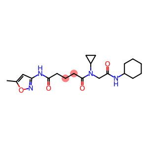 Pentanediamide, N1-[2-(cyclohexylamino)-2-oxoethyl]-N1-cyclopropyl-N5-(5-methyl-3-isoxazolyl)-