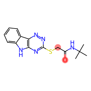 Acetamide, N-(1,1-dimethylethyl)-2-(2H-1,2,4-triazino[5,6-b]indol-3-ylthio)- (9CI)