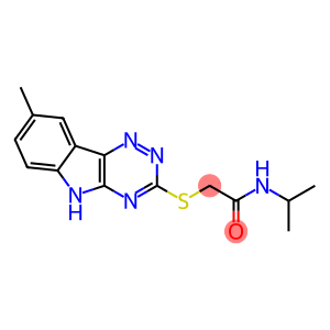 Acetamide, N-(1-methylethyl)-2-[(8-methyl-2H-1,2,4-triazino[5,6-b]indol-3-yl)thio]- (9CI)