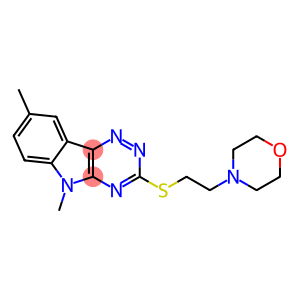 5H-1,2,4-Triazino[5,6-b]indole, 5,8-dimethyl-3-[[2-(4-morpholinyl)ethyl]thio]-