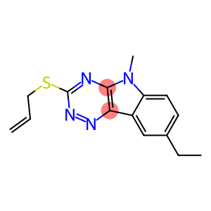 5H-1,2,4-Triazino[5,6-b]indole,8-ethyl-5-methyl-3-(2-propenylthio)-(9CI)