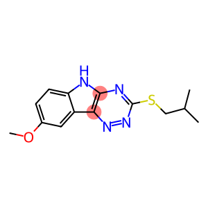 2H-1,2,4-Triazino[5,6-b]indole,8-methoxy-3-[(2-methylpropyl)thio]-(9CI)