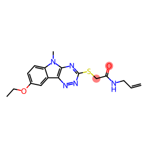 Acetamide, 2-[(8-ethoxy-5-methyl-5H-1,2,4-triazino[5,6-b]indol-3-yl)thio]-N-2-propen-1-yl-