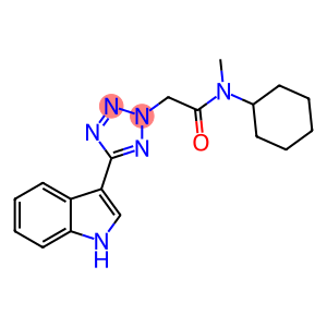 2H-Tetrazole-2-acetamide, N-cyclohexyl-5-(1H-indol-3-yl)-N-methyl-