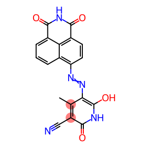 3-Pyridinecarbonitrile, 5-[2-(2,3-dihydro-1,3-dioxo-1H-benz[de]isoquinolin-6-yl)diazenyl]-1,2-dihydro-6-hydroxy-4-methyl-2-oxo-