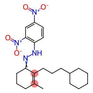 2-Cyclohexen-1-one, 2-(3-cyclohexylpropyl)-3-methyl-, 2-(2,4-dinitrophenyl)hydrazone