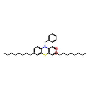 10H-Phenothiazine, 3,7-dioctyl-10-(phenylmethyl)-