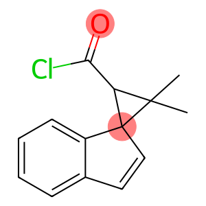 3,3-dimethylspiro[cyclopropane-1,1'-[1H]indene]-2-carbonyl chloride