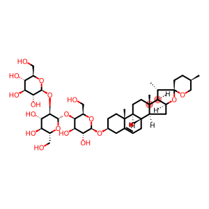 (25R)-3β-[4-O-(2-O-β-D-Glucopyranosyl-β-D-glucopyranosyl)-β-D-galactopyranosyloxy]spirosta-5-ene