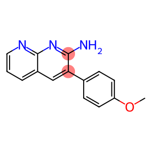 1,8-Naphthyridin-2-amine, 3-(4-methoxyphenyl)-