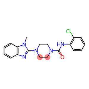 1-Piperazinecarboxamide,N-(2-chlorophenyl)-4-(1-methyl-1H-benzimidazol-2-yl)-(9CI)