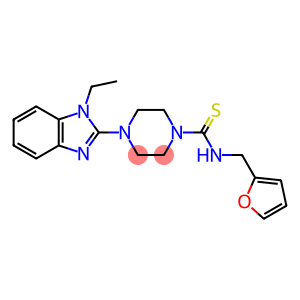1-Piperazinecarbothioamide, 4-(1-ethyl-1H-benzimidazol-2-yl)-N-(2-furanylmethyl)-