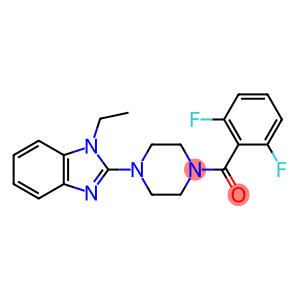 Methanone, (2,6-difluorophenyl)[4-(1-ethyl-1H-benzimidazol-2-yl)-1-piperazinyl]-