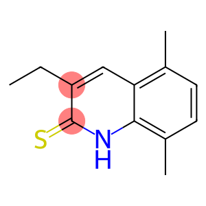 2(1H)-Quinolinethione, 3-ethyl-5,8-dimethyl-