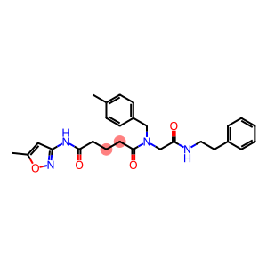 Pentanediamide, N-(5-methyl-3-isoxazolyl)-N-[(4-methylphenyl)methyl]-N-[2-oxo-2-[(2-phenylethyl)amino]ethyl]- (9CI)