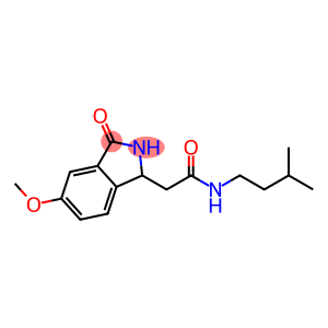 1H-Isoindole-1-acetamide,2,3-dihydro-5-methoxy-N-(3-methylbutyl)-3-oxo-(9CI)