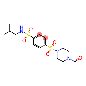 Benzenesulfonamide, 4-[(4-formyl-1-piperazinyl)sulfonyl]-N-(2-methylpropyl)- (9CI)