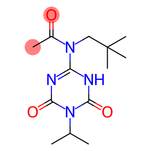 Acetamide, N-(2,2-dimethylpropyl)-N-[3,4,5,6-tetrahydro-5-(1-methylethyl)-4,6-dioxo-1,3,5-triazin-2-yl]-