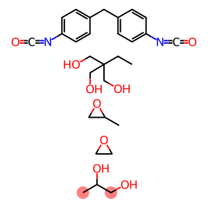 1,2-Propanediol, polymer with 2-ethyl-2-(hydroxymethyl)-1,3-propanediol, 1,1'-methylenebis[4-isocyanatobenzene], methyloxirane and oxirane