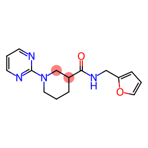 3-Piperidinecarboxamide,N-(2-furanylmethyl)-1-(2-pyrimidinyl)-(9CI)