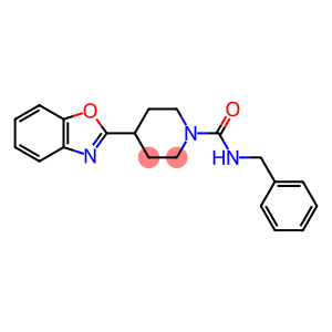 1-Piperidinecarboxamide,4-(2-benzoxazolyl)-N-(phenylmethyl)-(9CI)