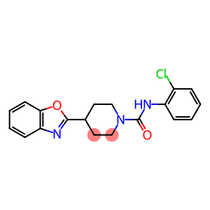 1-Piperidinecarboxamide,4-(2-benzoxazolyl)-N-(2-chlorophenyl)-(9CI)