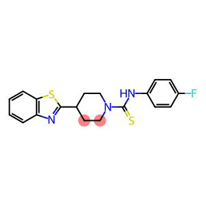 1-Piperidinecarbothioamide,4-(2-benzothiazolyl)-N-(4-fluorophenyl)-(9CI)
