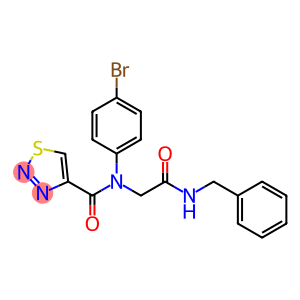 1,2,3-Thiadiazole-4-carboxamide, N-(4-bromophenyl)-N-[2-oxo-2-[(phenylmethyl)amino]ethyl]-