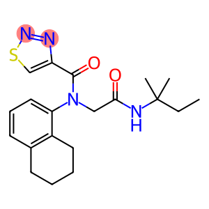 1,2,3-Thiadiazole-4-carboxamide,N-[2-[(1,1-dimethylpropyl)amino]-2-oxoethyl]-N-(5,6,7,8-tetrahydro-1-naphthalenyl)-(9CI)