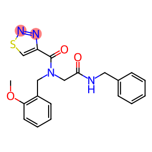 1,2,3-Thiadiazole-4-carboxamide,N-[(2-methoxyphenyl)methyl]-N-[2-oxo-2-[(phenylmethyl)amino]ethyl]-(9CI)