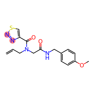 1,2,3-Thiadiazole-4-carboxamide, N-[2-[[(4-methoxyphenyl)methyl]amino]-2-oxoethyl]-N-2-propen-1-yl-