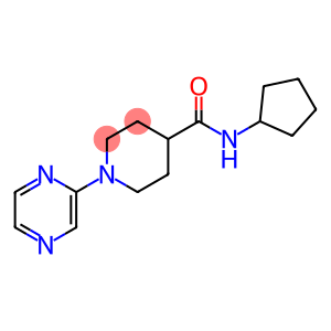 4-Piperidinecarboxamide,N-cyclopentyl-1-pyrazinyl-(9CI)