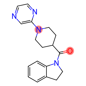 1H-Indole,2,3-dihydro-1-[(1-pyrazinyl-4-piperidinyl)carbonyl]-(9CI)