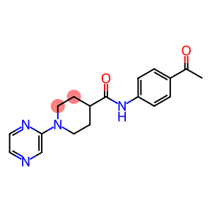 4-Piperidinecarboxamide,N-(4-acetylphenyl)-1-pyrazinyl-(9CI)