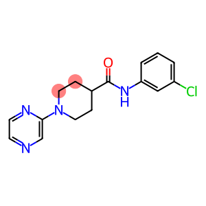 4-Piperidinecarboxamide, N-(3-chlorophenyl)-1-(2-pyrazinyl)-
