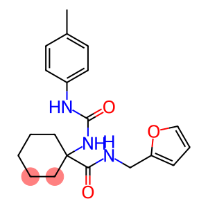 Cyclohexanecarboxamide, N-(2-furanylmethyl)-1-[[[(4-methylphenyl)amino]carbonyl]amino]- (9CI)