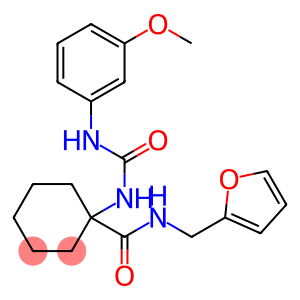 Cyclohexanecarboxamide, N-(2-furanylmethyl)-1-[[[(3-methoxyphenyl)amino]carbonyl]amino]- (9CI)