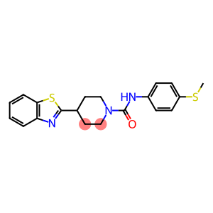 1-Piperidinecarboxamide,4-(2-benzothiazolyl)-N-[4-(methylthio)phenyl]-(9CI)