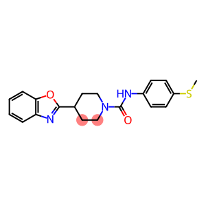 1-Piperidinecarboxamide, 4-(2-benzoxazolyl)-N-[4-(methylthio)phenyl]-