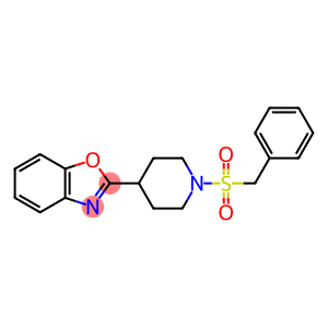 Benzoxazole, 2-[1-[(phenylmethyl)sulfonyl]-4-piperidinyl]- (9CI)