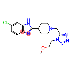 1H-Benzimidazole,5-chloro-2-[1-[[1-(2-methoxyethyl)-1H-tetrazol-5-yl]methyl]-4-piperidinyl]-(9CI)