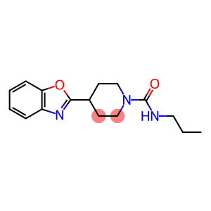 1-Piperidinecarboxamide,4-(2-benzoxazolyl)-N-propyl-(9CI)