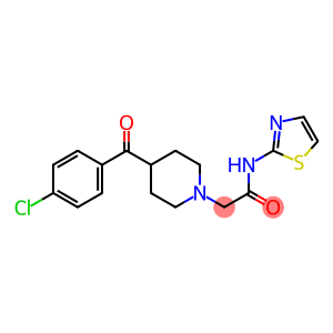 1-Piperidineacetamide,4-(4-chlorobenzoyl)-N-2-thiazolyl-(9CI)